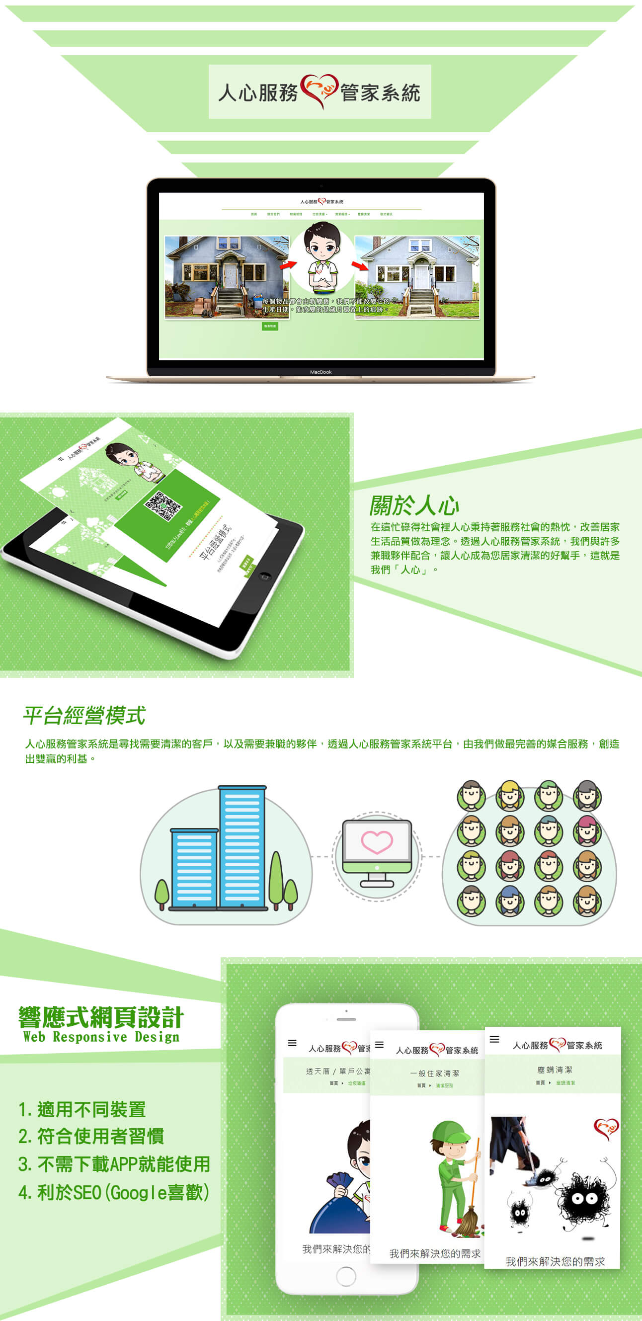 桃園網頁設計-人心服務管家系統